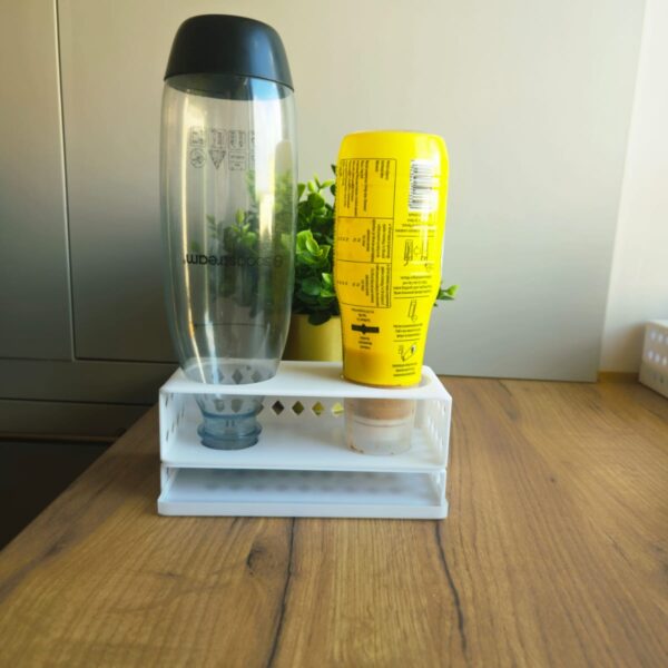 Ociekacz-rganizer na dwie butelki Soda Stream